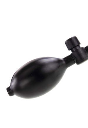Cieliste, pompowane dildo z wibracjami i pilotem