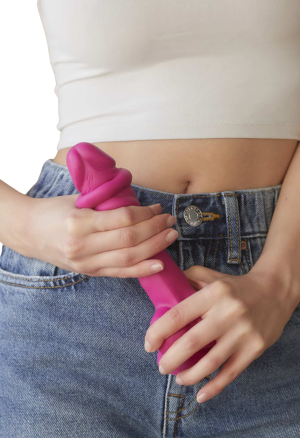 Realistyczne dildo z przesuwaną skórką i przyssawką