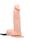 Pompowane, cieliste dildo z mocną przyssawką