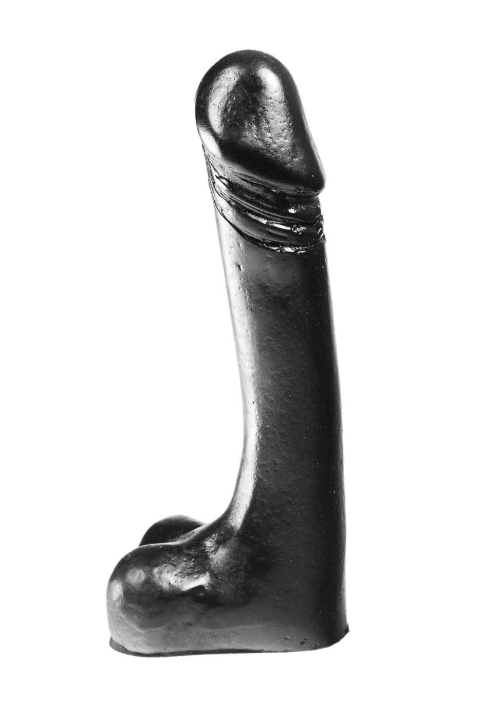 Czarne, klasyczne dildo z jądrami Czarne, klasyczne dildo z jądrami