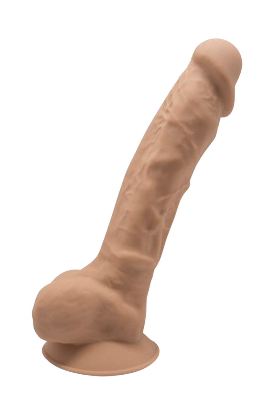 Termoaktywne dildo z jądrami kolor cielisty - 17,5 cm Termoaktywne dildo z jądrami kolor cielisty - 17,5 cm