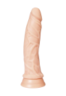 Realistyczne dildo z  żyłami na przyssawce - 19 cm