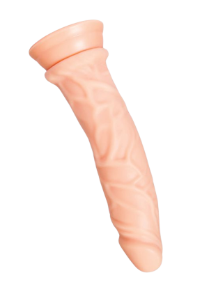 Realistyczne dildo z  żyłami na przyssawce - 19 cm