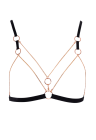 Bielizna w prowokacyjnym stylu bondage z łańcuszkami