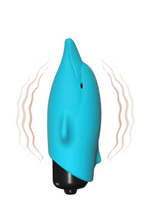 Mini wibratorek o wyglądzie delfina, stymulator łechtaczki