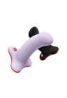Dildo z aksamitną zamszową w dotyku fakturą - 13,5 cm