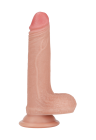 Niezwykle realistyczne dildo z dwuwarstwowego silikonu - 18 cm