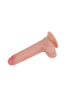 Niezwykle realistyczne dildo z dwuwarstwowego silikonu - 18 cm