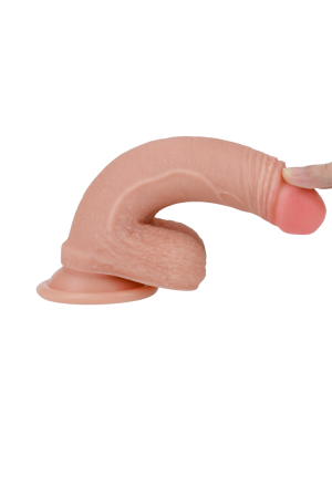 Niezwykle realistyczne dildo z dwuwarstwowego silikonu - 25 cm