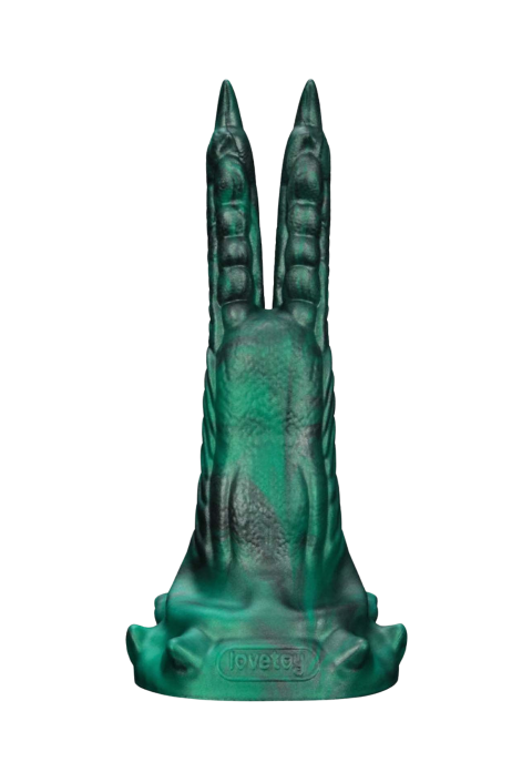 Wibrujące, silikonowe dildo z podwójnym pazurem