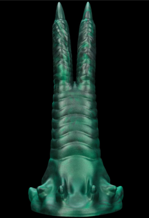 Wibrujące, silikonowe dildo z podwójnym pazurem
