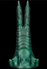 Wibrujące, silikonowe dildo z podwójnym pazurem