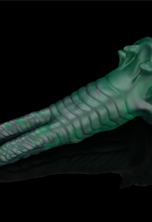 Wibrujące, silikonowe dildo z podwójnym pazurem