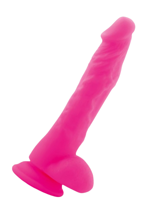 Różowe dildo z przyssawką