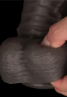 Niezwykłe, naturalne dildo z dwuwarstwowym trzonem - 40,5 cm