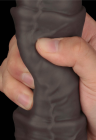 Niezwykłe, naturalne dildo z dwuwarstwowym trzonem - 40,5 cm
