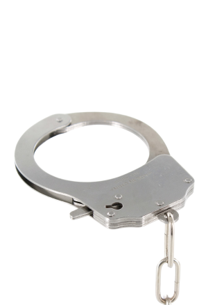Metalowe kajdanki zamykane na kluczyk