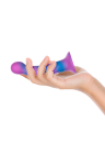Wibrujące dildo kompatybilne z technologią bezprzewodową watchme - 15 cm