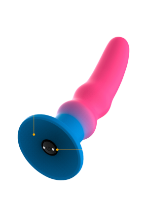 Wibrujące dildo kompatybilne z technologią bezprzewodową watchme - 13 cm