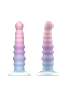 Silikonowe dildo o wyjątkowym wzorze i kolorze - 17 cm