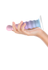 Silikonowe dildo o wyjątkowym wzorze i kolorze - 17 cm