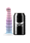 Silikonowe dildo o wyjątkowym wzorze i kolorze - 17 cm