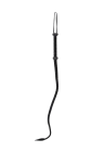 Czarny, pleciony bicz do chłosty - długość 90 cm