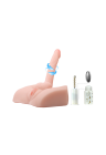 Realistyczny masturbator z wibracjami - męski penis z pochwą