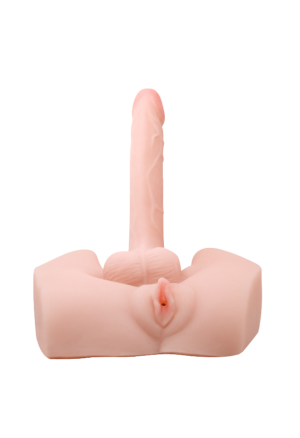 Realistyczny masturbator z wibracjami - męski penis z pochwą