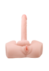 Realistyczny masturbator z wibracjami - męski penis z pochwą
