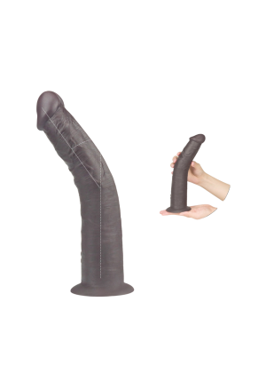 Realistyczne dildo z dwuwarstwowym trzonem z wibracją i funkcją rotacji sterowane pilotem