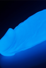 Świecące w ciemności duże dildo - 26 cm