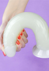 Świecące w ciemności duże dildo - 26 cm
