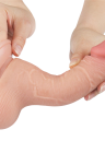 Realistyczne dildo z przesuwną skórką - 19,5 cm