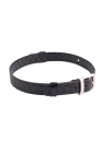 Choker z geometrycznym wzorem ze skóry naturalnej
