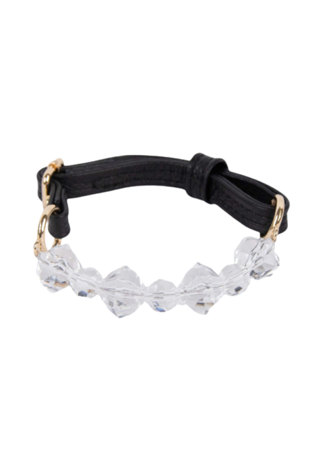 Wysublimowany choker z transparentnych, nieregularnych kamieni Wysublimowany choker z transparentnych, nieregularnych kamieni
