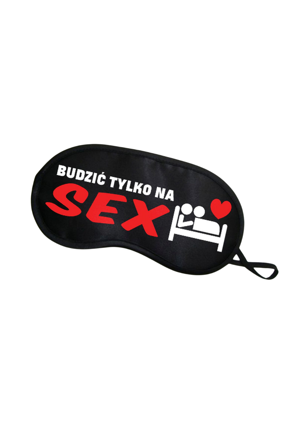 Śmieszna opaska na oczy z napisem - Budzić tylko na seks Śmieszna opaska na oczy z napisem - Budzić tylko na seks