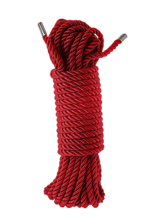 Czerwona, miękka lina do Shibari lub Kinbaku, 10 m