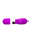 Jajeczko na baterię z wibracjami + pilot, purpurowe