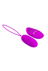 Purpurowe jajko wibrujące sterowane pilotem