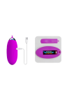 Purpurowe jajko wibrujące sterowane pilotem
