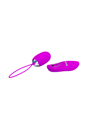Purpurowe jajko wibrujące sterowane pilotem