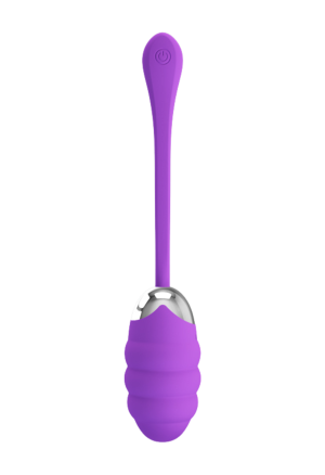 Purpurowe jajko wibrujące z zapamiętywaniem ustawień