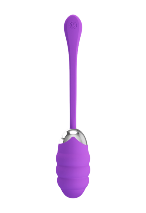 Purpurowe jajko wibrujące z zapamiętywaniem ustawień