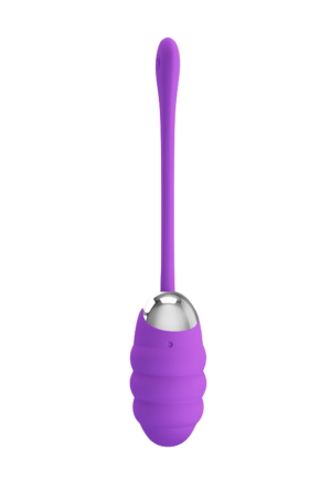 Purpurowe jajko wibrujące z zapamiętywaniem ustawień