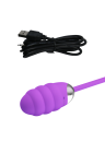 Purpurowe jajko wibrujące z zapamiętywaniem ustawień