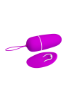 Purpurowe jajko wibrujące z pilotem