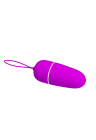 Purpurowe jajko wibrujące z pilotem