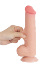 Realistyczne dildo z przesuwną skórką - 21 cm