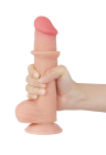 Realistyczne dildo z przesuwną skórką - 21 cm